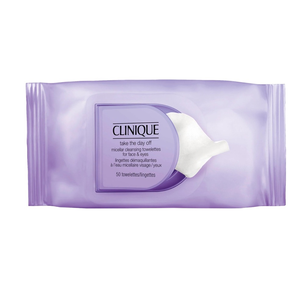 NEW Clinique Take The Day Off Cleansing Towelettes for Face &Eyes Makeup Remover